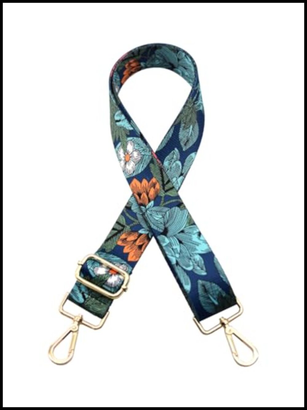 Purse Straps Replacement Crossbody Shoulder Adjustable Floral Terylene Bag Strap